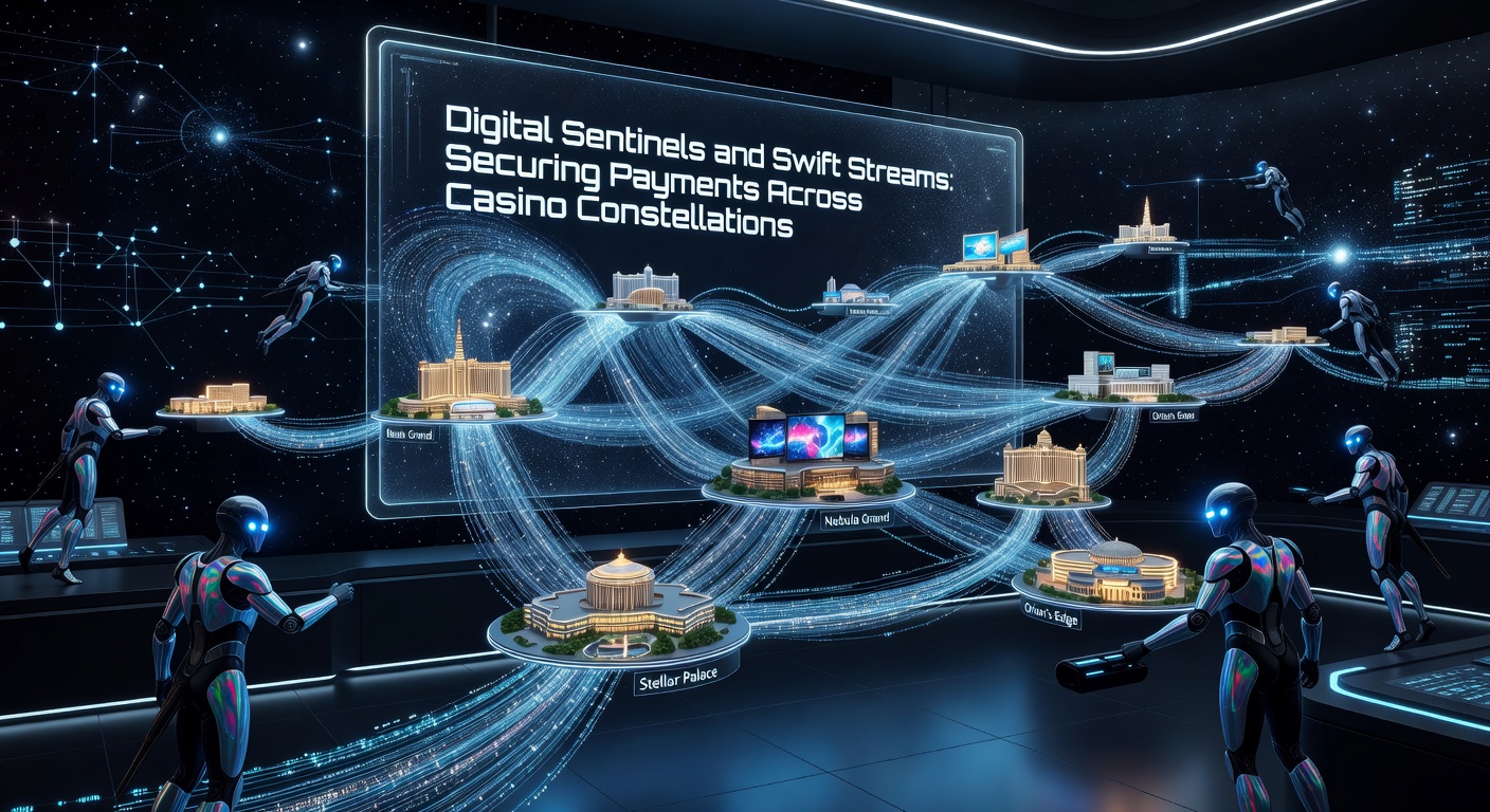 Schnelle Zahlungsströme fließen durch ein sicheres Casino-Netzwerk, geschützt von digitalen Barrieren und Blockchain-Knoten